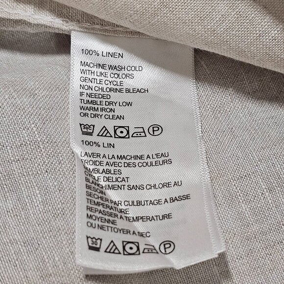 Tommy Bahama Button Up Men Shirt Size XXL Sand 100% Linen - Picture 9 of 11